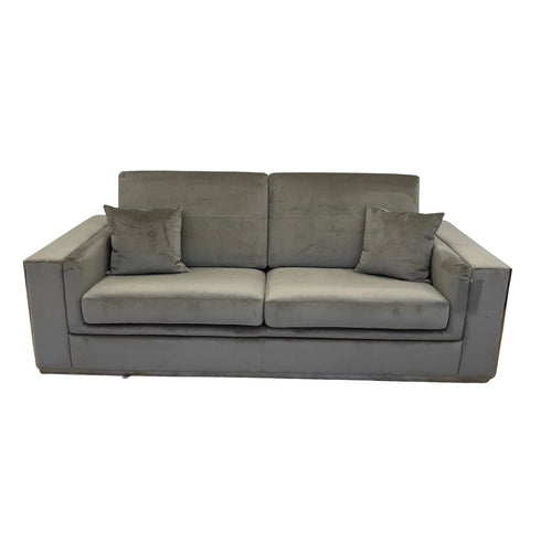 Denver Mink & Silver 3 Seater Sofa